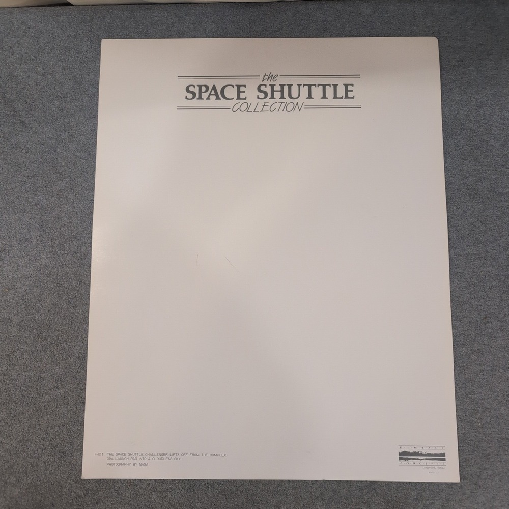 Vtg NASA Space Shuttle Challenger Launch Pad 39A Poster Kimball Concepts 20"×16" - Picture 4 of 4